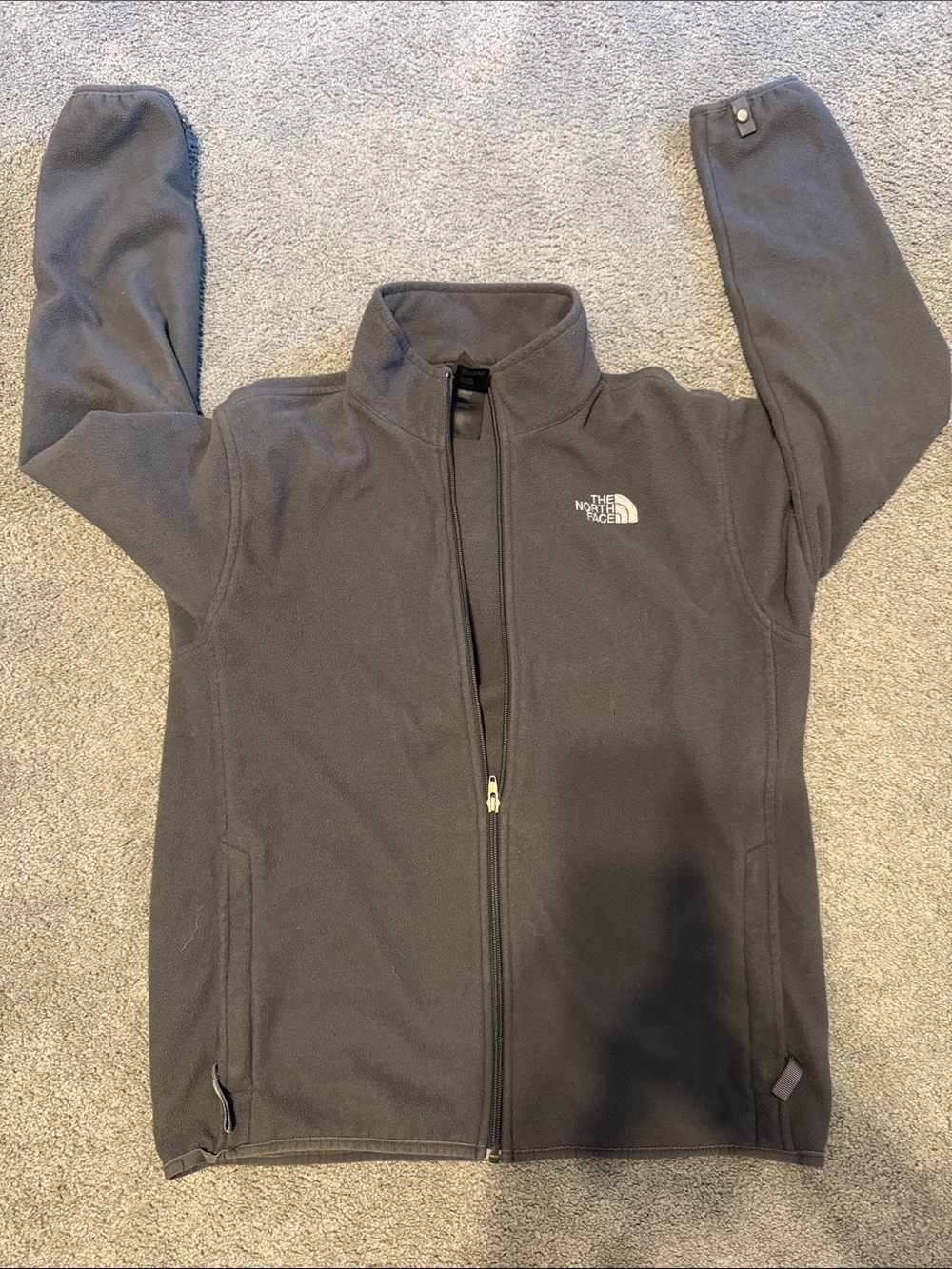 The North Face Dark Gray Full-Zip Fleece Jacket